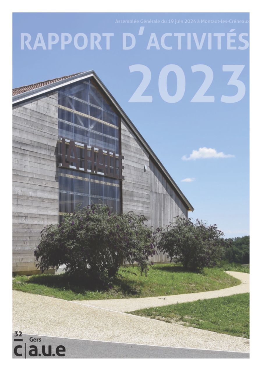 Rapport d'activités 2023 - Caue du Gers