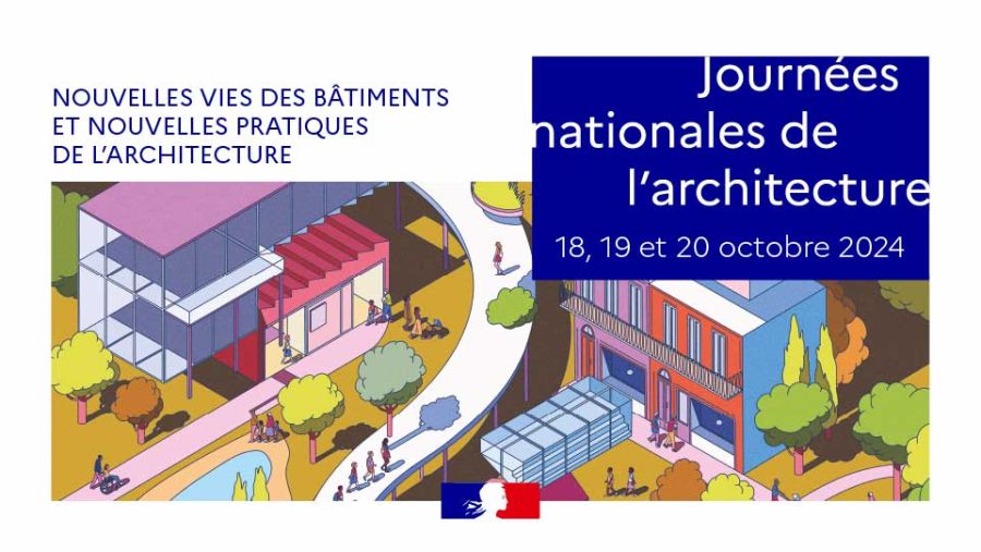 Affiche des Journées nationales de l'architecture 2024